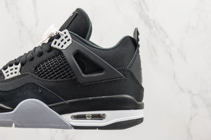 Air Jordan 4 Black Canvas