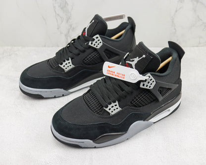 Air Jordan 4 Black Canvas