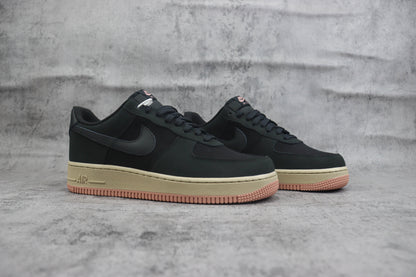 Nike Air Force 1 Low Black Red Stardust