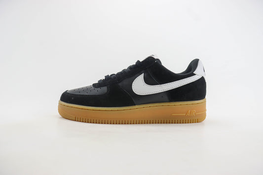 Nike Air Force 1 Low Black Suede Gum