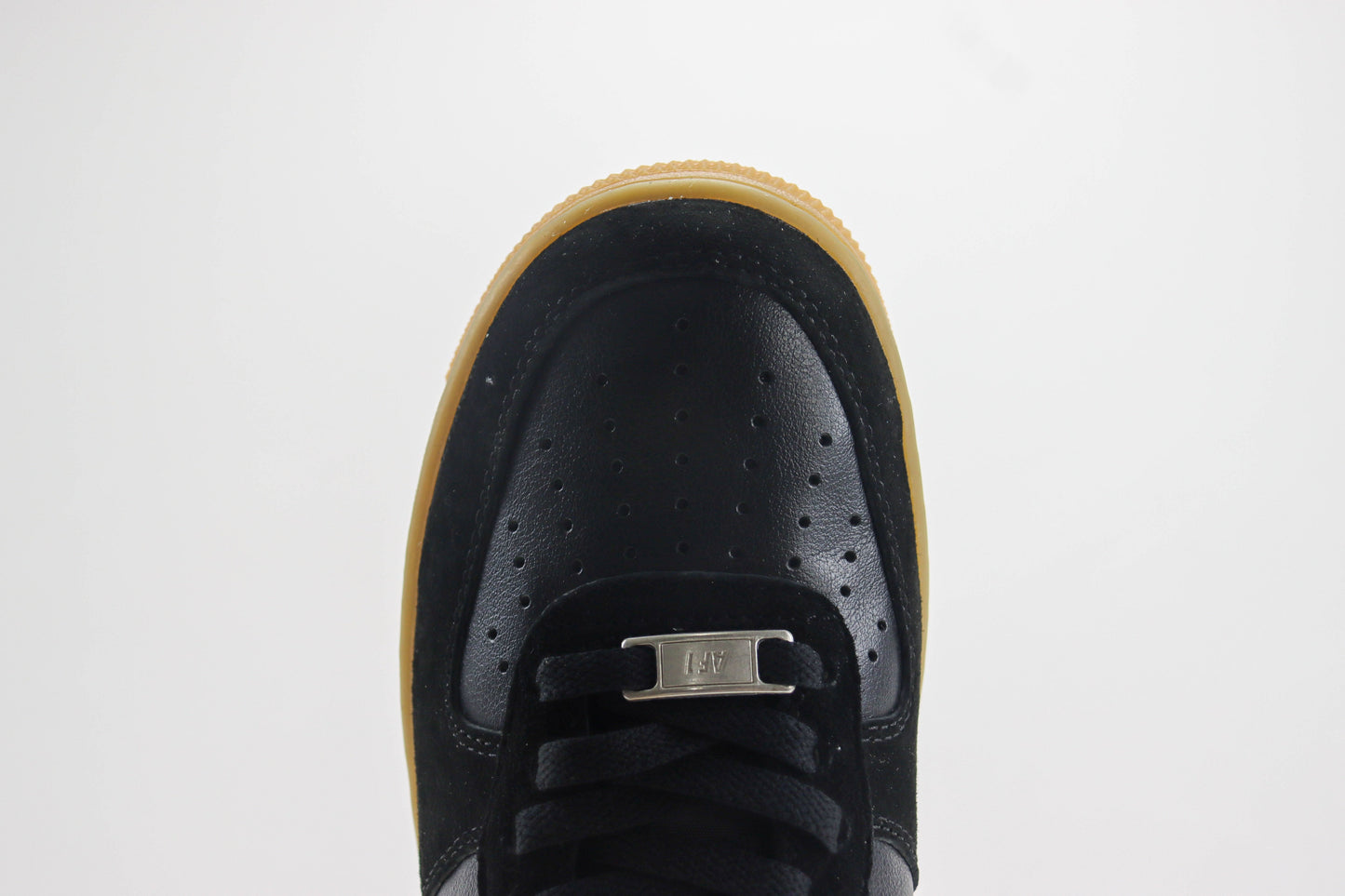 Nike Air Force 1 Low Black Suede Gum