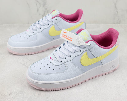 Nike Air Force 1 Low Grey Citron Fuchsia