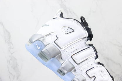 Nike Air More Uptempo White Metallic Silver