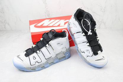 Nike Air More Uptempo White Metallic Silver
