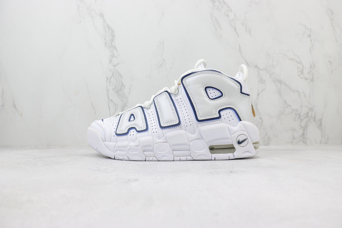 Nike Air More Uptempo White Midnight Navy