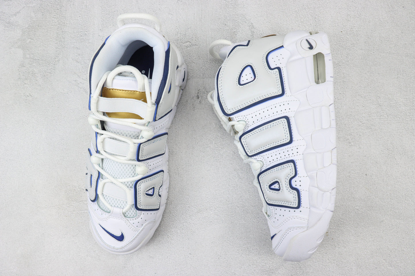 Nike Air More Uptempo White Midnight Navy