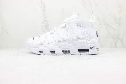 Nike Air More Uptempo White Midnight Navy All White