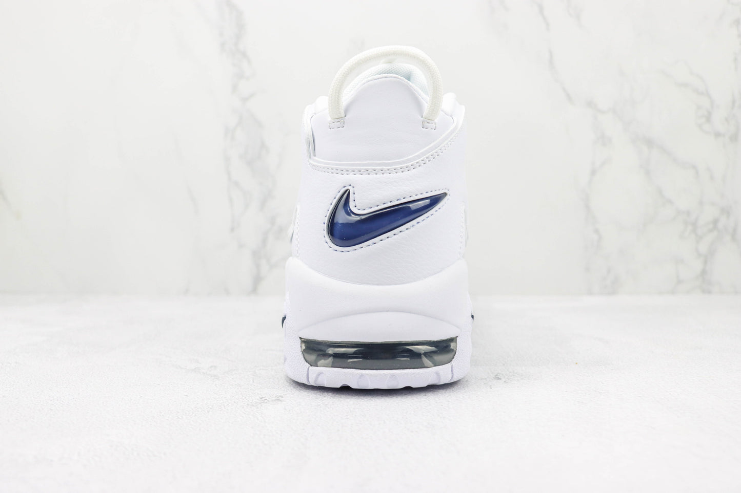 Nike Air More Uptempo White Midnight Navy All White
