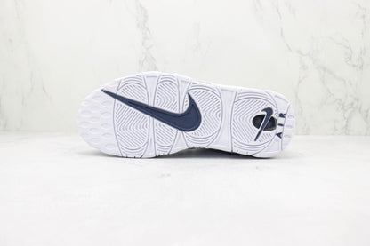 Nike Air More Uptempo White Midnight Navy All White