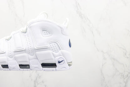 Nike Air More Uptempo White Midnight Navy All White