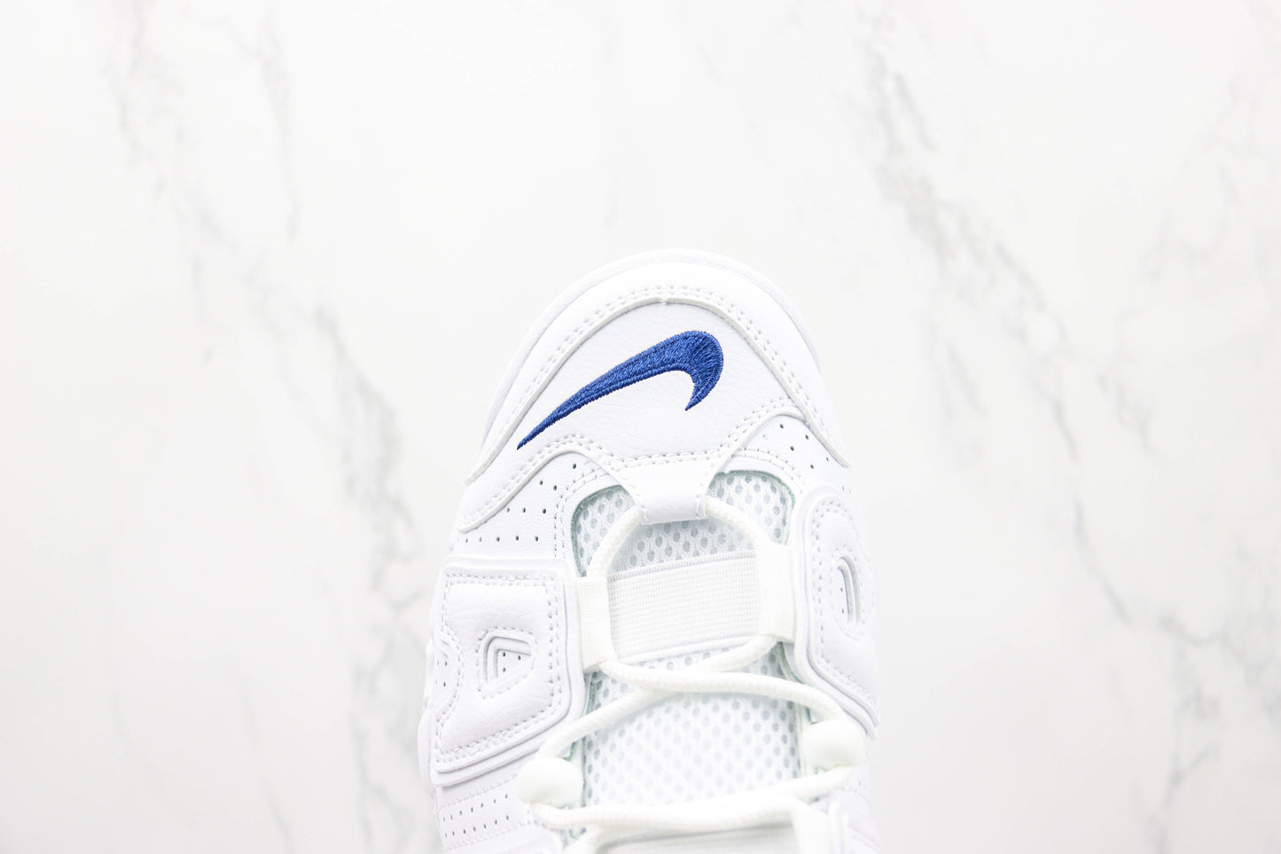 Nike Air More Uptempo White Midnight Navy All White