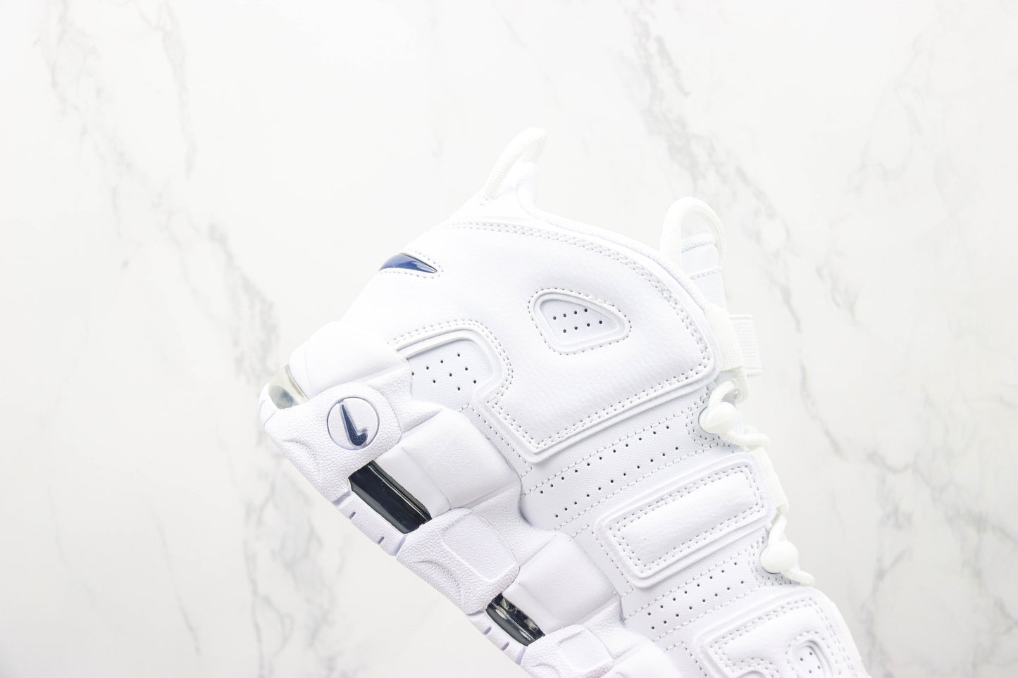 Nike Air More Uptempo White Midnight Navy All White