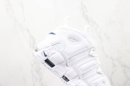 Nike Air More Uptempo White Midnight Navy All White