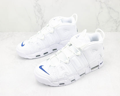 Nike Air More Uptempo White Midnight Navy All White