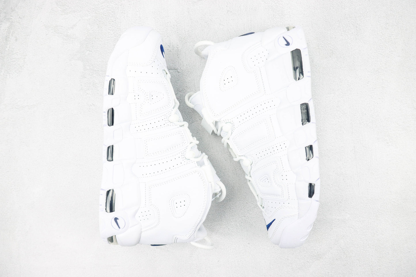 Nike Air More Uptempo White Midnight Navy All White