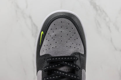 Nike Dunk Low Black/Grey/Neon Green