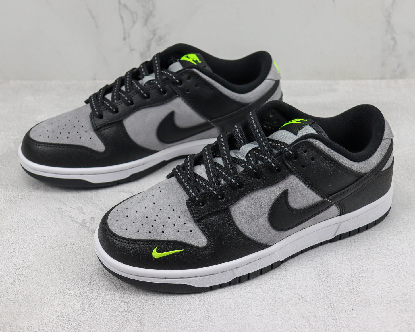 Nike Dunk Low Black/Grey/Neon Green