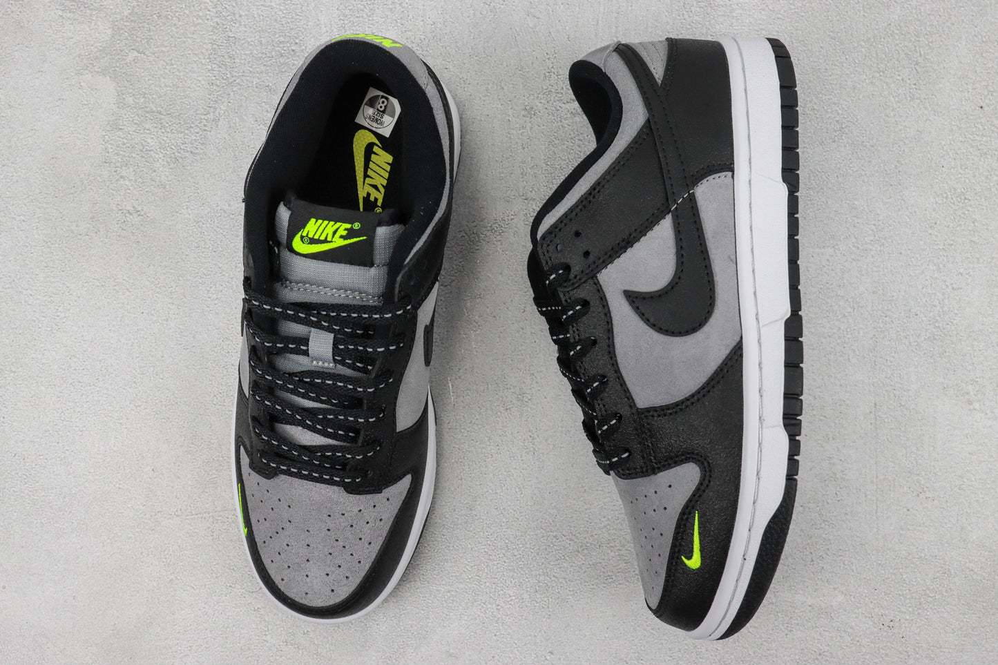 Nike Dunk Low Black/Grey/Neon Green