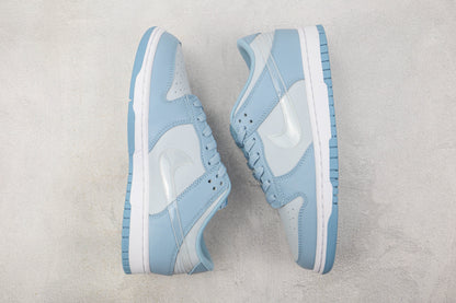 Nike Dunk Low Clear Swoosh Blue